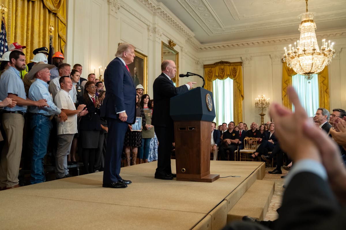 President Donald Trump delivers remarks at an event promoting his Administration’s “One, Big Beautiful Bill Act”, Thursday, June 26, 2025, in the East Room of the White House. (Official White House Photo by Gabriel B Kotico)