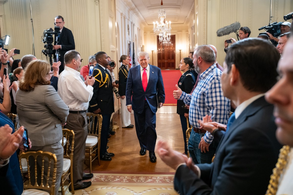 President Donald Trump attends an event promoting his Administration’s “One, Big Beautiful Bill Act”, Thursday, June 26, 2025, in the East Room of the White House. (Official White House Photo by Molly Riley)