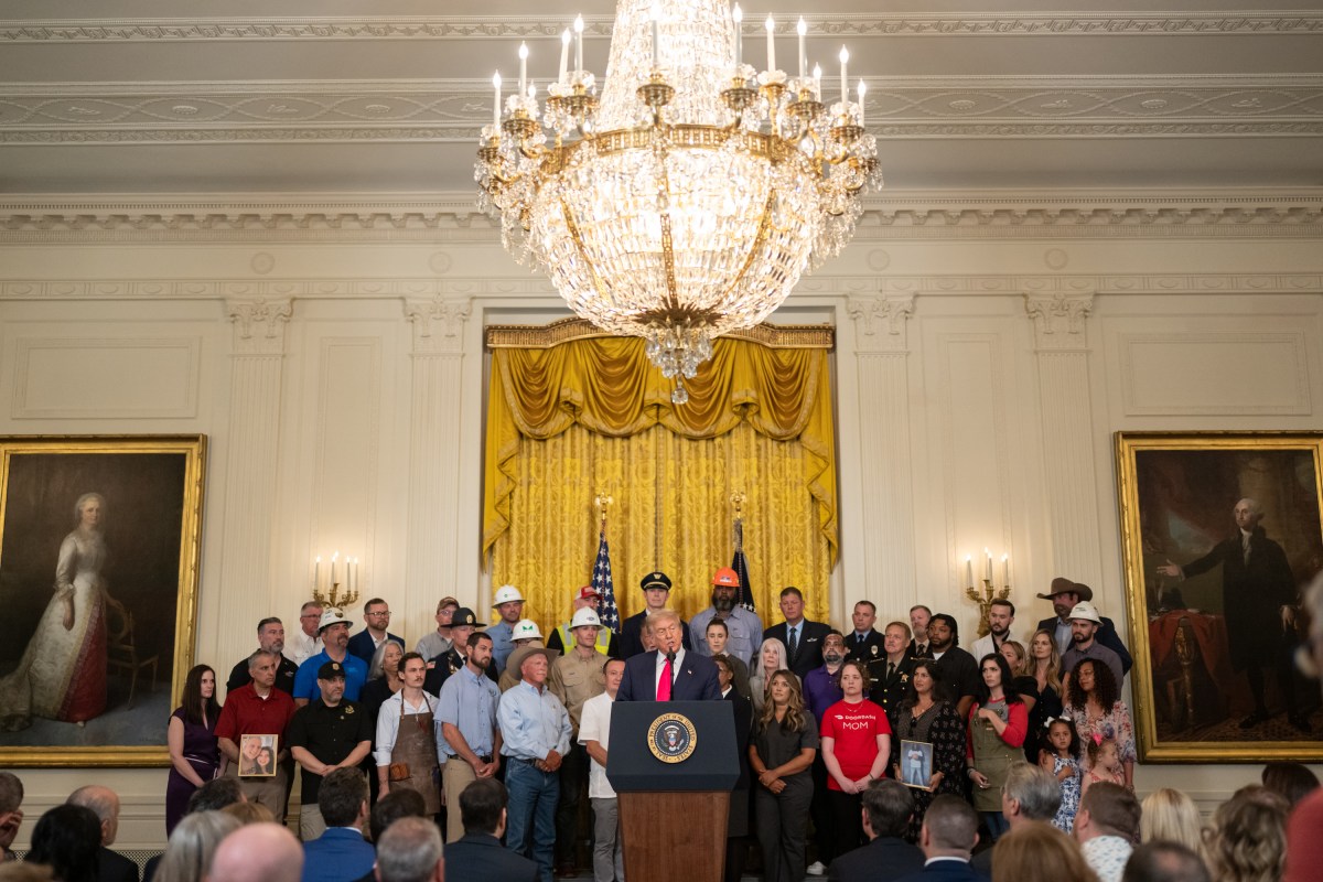 President Donald Trump delivers remarks at an event promoting his Administration’s “One, Big Beautiful Bill Act”, Thursday, June 26, 2025, in the East Room of the White House. (Official White House Photo by Molly Riley)