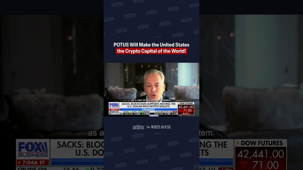 Crypto Czar David Sacks: “POTUS declared that he wanted to make the U.S. the crypto capital…”