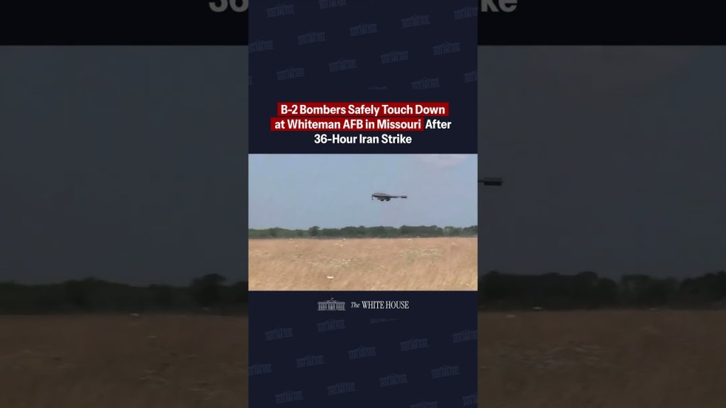 B-2 Bombers Safely Touch Down as Whiteman AFB in Missouri After 36-Hour Iran Strike