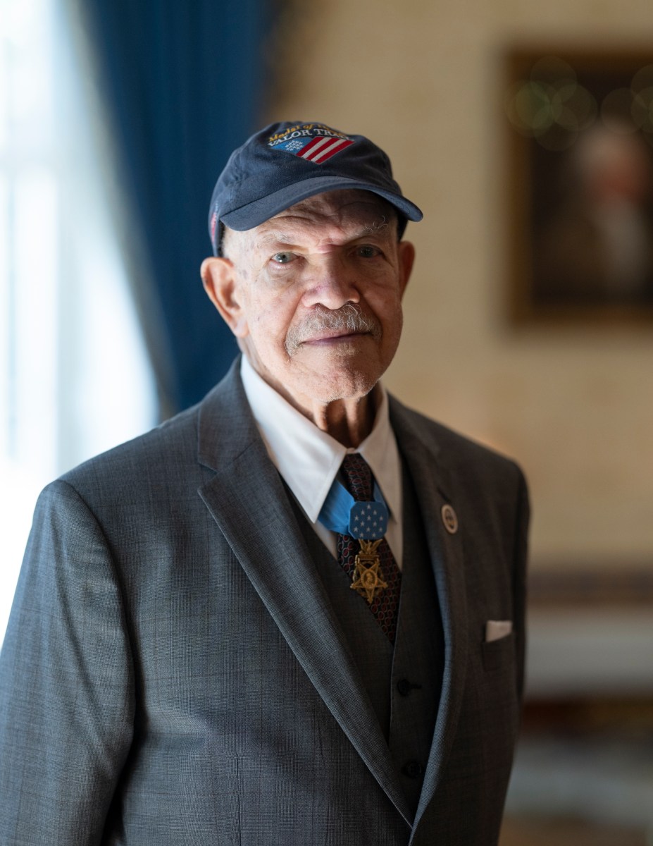 President Donald Trump meets with Medal of Honor recipients for National Medal of Honor Day, Tuesday, March 25, 2025, in the East Room of the White House. (Official White House Photo by Molly Riley)