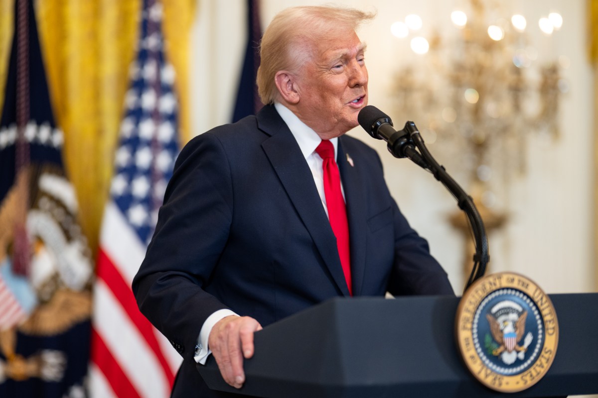 President Donald Trump attends an event celebrating Women’s History Month, Wednesday, March 26, 2025, in the East Room of the White House. (Official White House Photo by Daniel Torok)