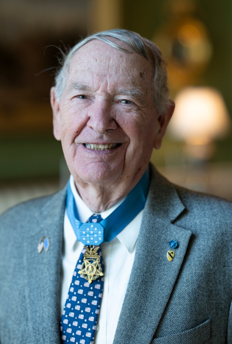 President Donald Trump meets with Medal of Honor recipients for National Medal of Honor Day, Tuesday, March 25, 2025, in the East Room of the White House. (Official White House Photo by Molly Riley)