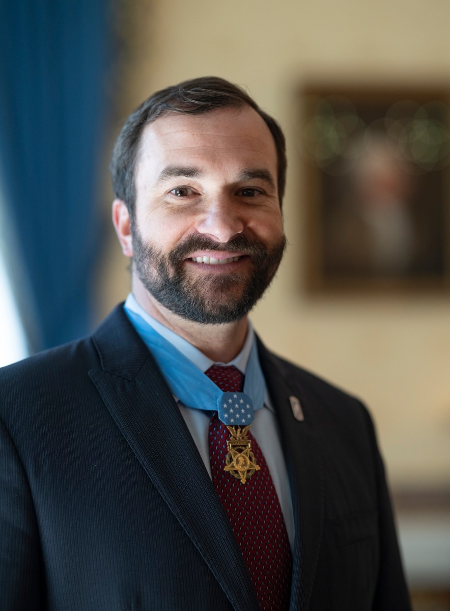 President Donald Trump meets with Medal of Honor recipients for National Medal of Honor Day, Tuesday, March 25, 2025, in the East Room of the White House. (Official White House Photo by Molly Riley)