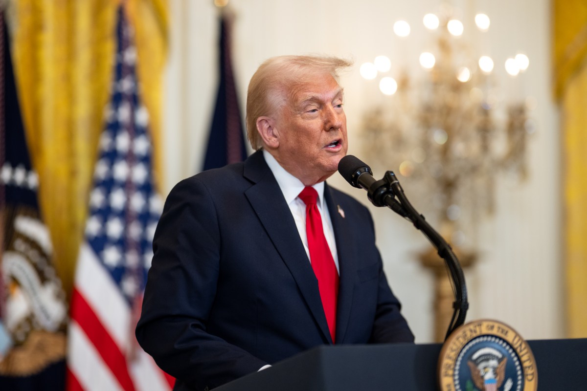 President Donald Trump attends an event celebrating Women’s History Month, Wednesday, March 26, 2025, in the East Room of the White House. (Official White House Photo by Daniel Torok)