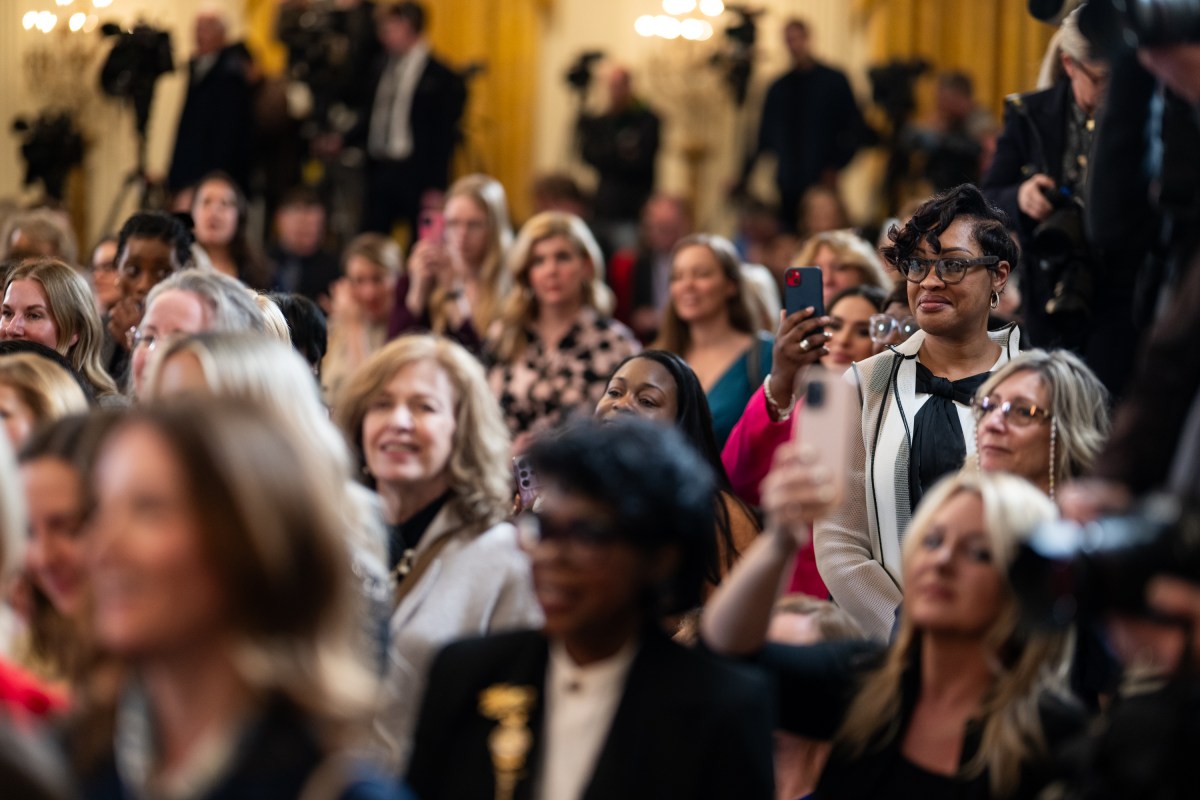President Donald Trump attends an event celebrating Women’s History Month, Wednesday, March 26, 2025, in the East Room of the White House. (Official White House Photo by Daniel Torok)