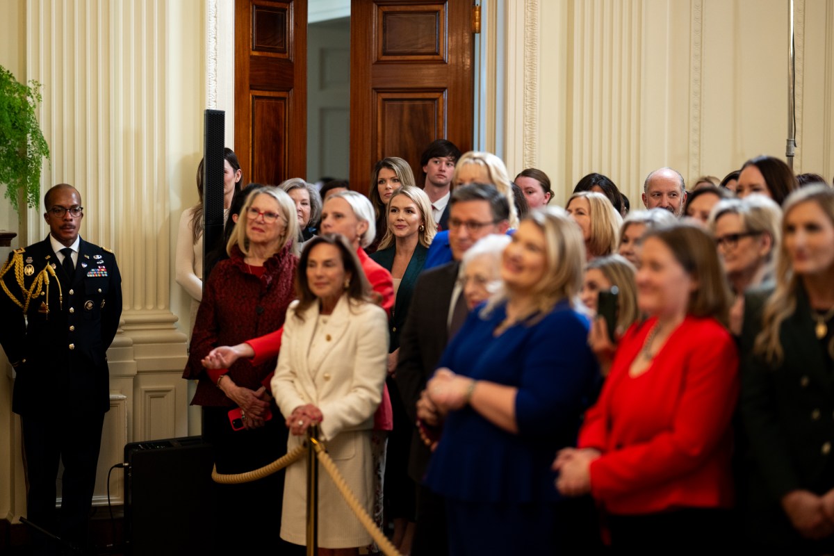 President Donald Trump attends an event celebrating Women’s History Month, Wednesday, March 26, 2025, in the East Room of the White House. (Official White House Photo by Daniel Torok)