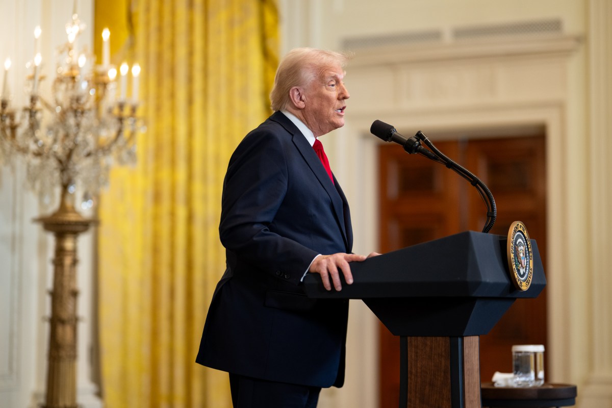 President Donald Trump attends an event celebrating Women’s History Month, Wednesday, March 26, 2025, in the East Room of the White House. (Official White House Photo by Daniel Torok)