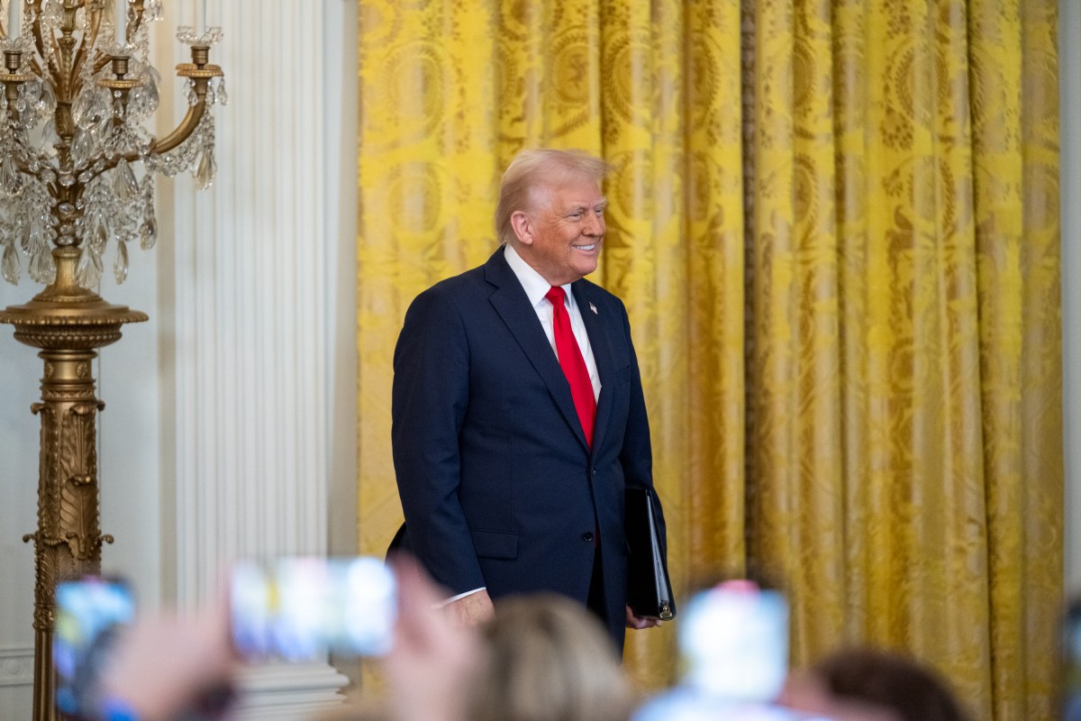 President Donald Trump attends an event celebrating Women’s History Month, Wednesday, March 26, 2025, in the East Room of the White House. (Official White House Photo by Molly Riley