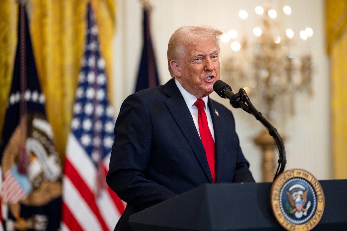 President Donald Trump attends an event celebrating Women’s History Month, Wednesday, March 26, 2025, in the East Room of the White House. (Official White House Photo by Daniel Torok)