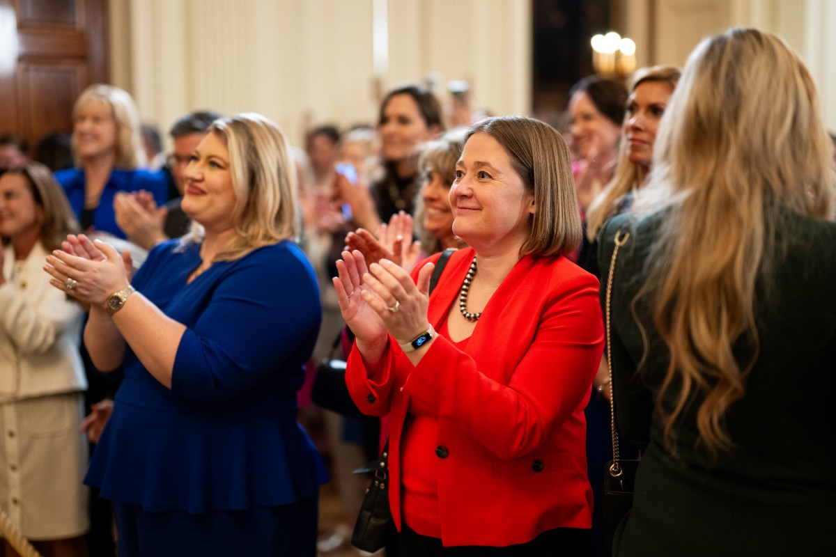 President Donald Trump attends an event celebrating Women’s History Month, Wednesday, March 26, 2025, in the East Room of the White House. (Official White House Photo by Daniel Torok)