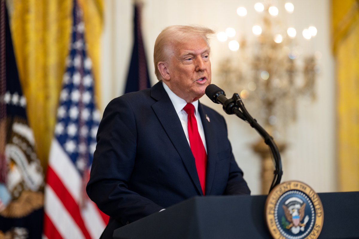President Donald Trump attends an event celebrating Women’s History Month, Wednesday, March 26, 2025, in the East Room of the White House. (Official White House Photo by Daniel Torok)