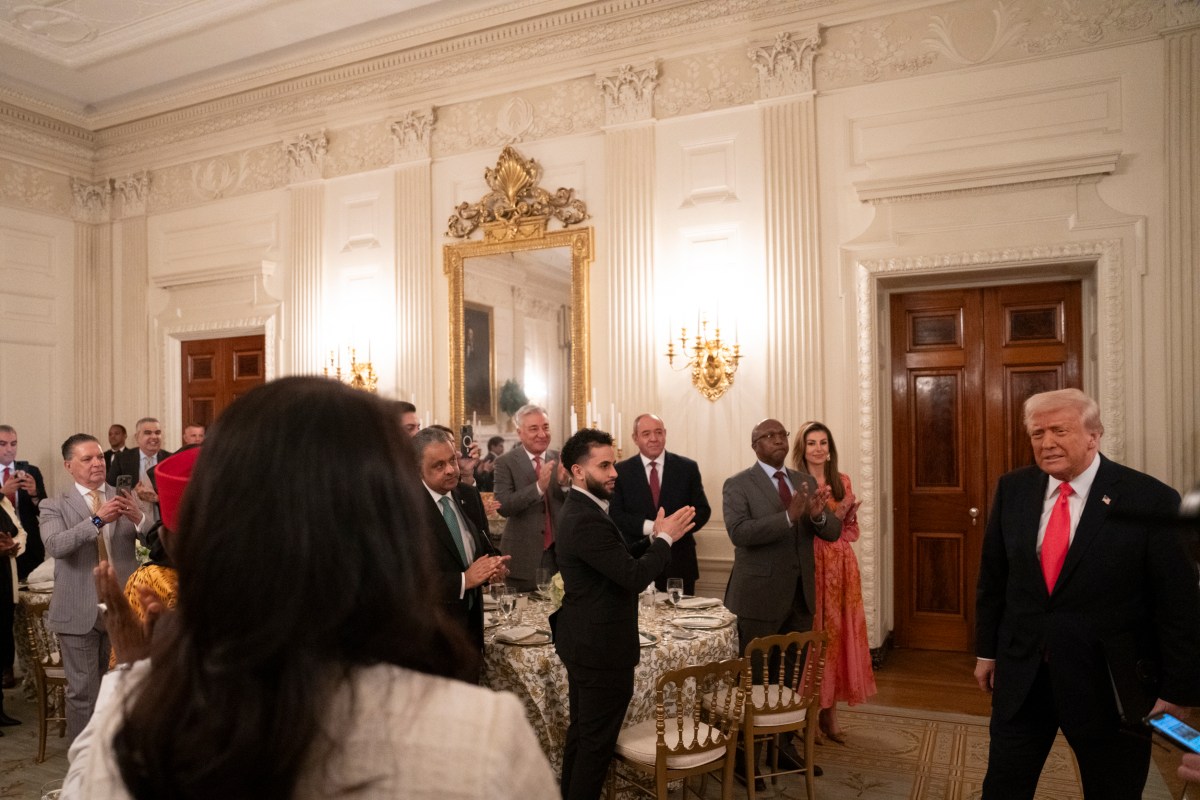 President Donald Trump participates in the White House Iftar Dinner, Thursday, March 27, 2025, in the State Dining Room of the White House.(Official White House Photo by Joyce N. Boghosian)