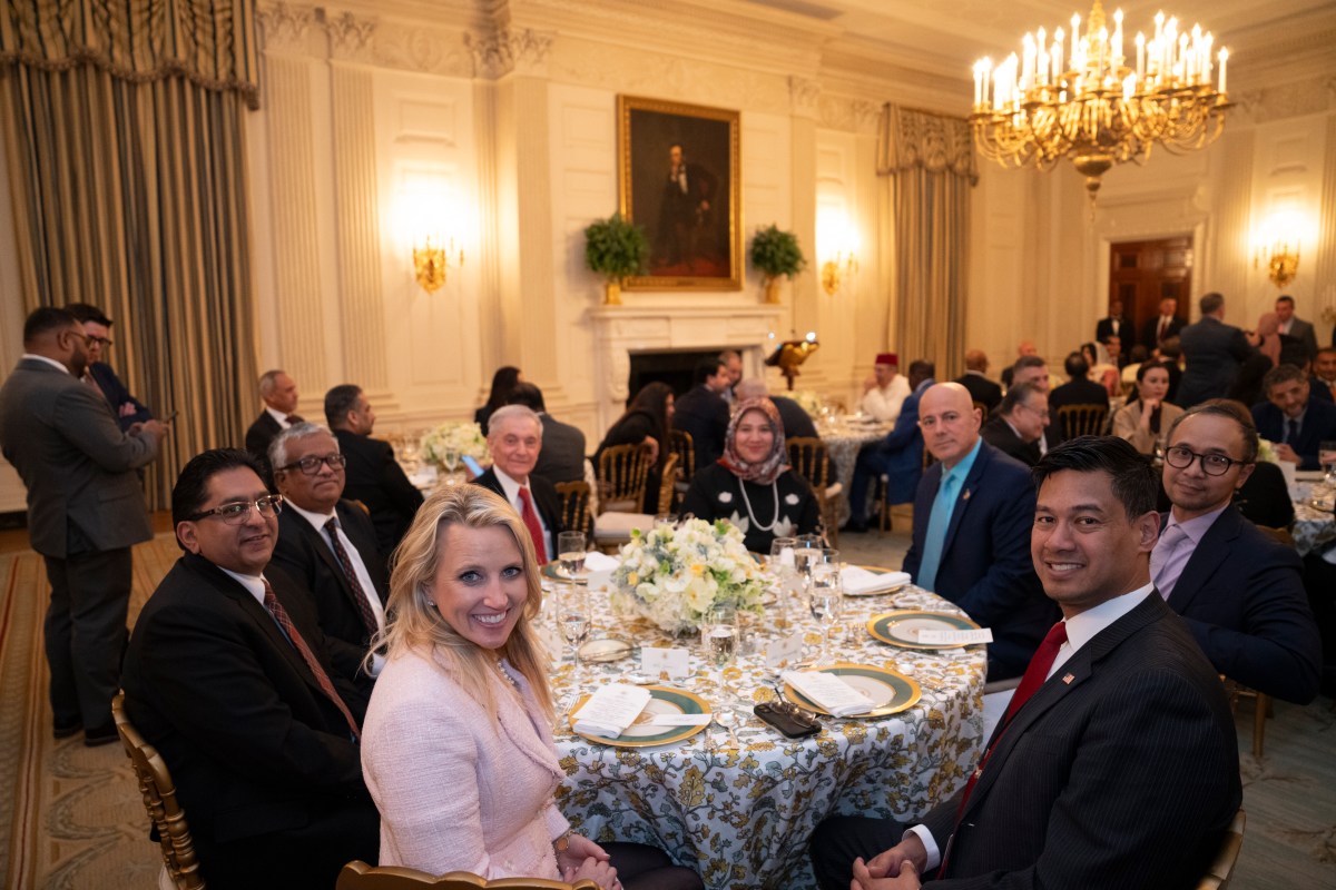 President Donald Trump participates in the White House Iftar Dinner, Thursday, March 27, 2025, in the State Dining Room of the White House.(Official White House Photo by Joyce N. Boghosian)