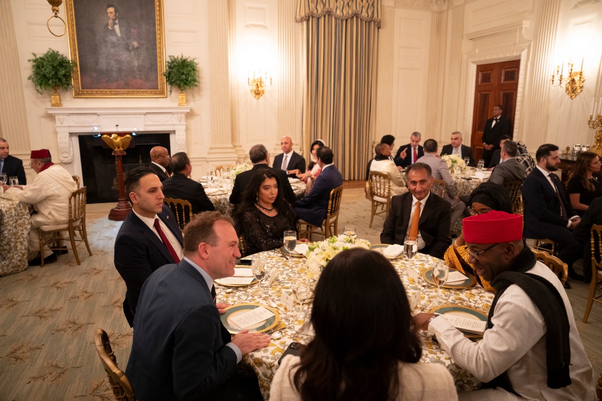 President Donald Trump participates in the White House Iftar Dinner, Thursday, March 27, 2025, in the State Dining Room of the White House.(Official White House Photo by Joyce N. Boghosian)
