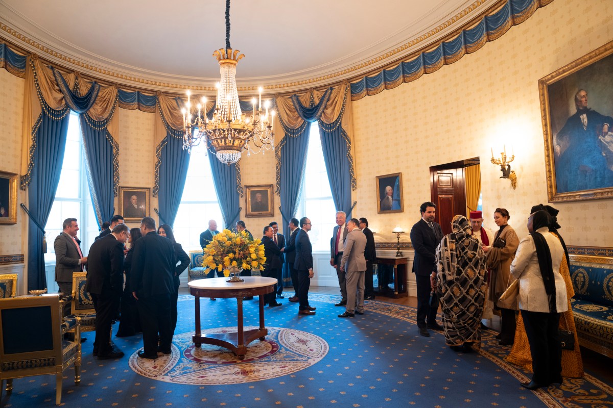 President Donald Trump participates in the White House Iftar Dinner, Thursday, March 27, 2025, in the State Dining Room of the White House.(Official White House Photo by Joyce N. Boghosian)