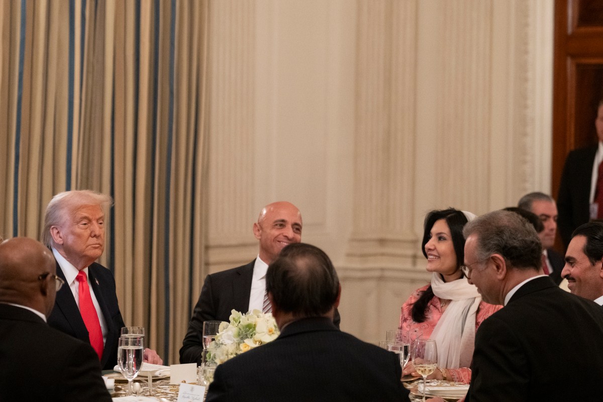 President Donald Trump participates in the White House Iftar Dinner, Thursday, March 27, 2025, in the State Dining Room of the White House.(Official White House Photo by Joyce N. Boghosian)
