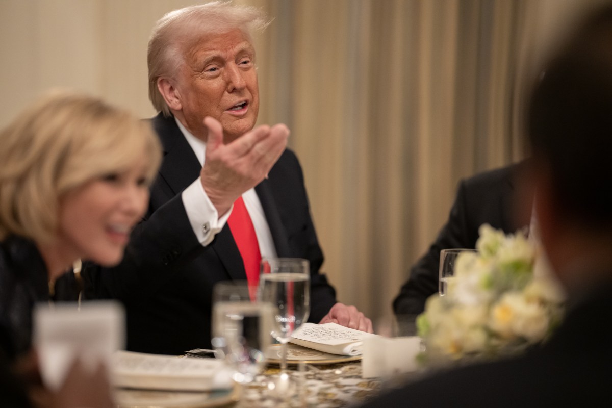 President Donald Trump participates in the White House Iftar Dinner, Thursday, March 27, 2025, in the State Dining Room of the White House. (Official White House Photo by Daniel Torok)