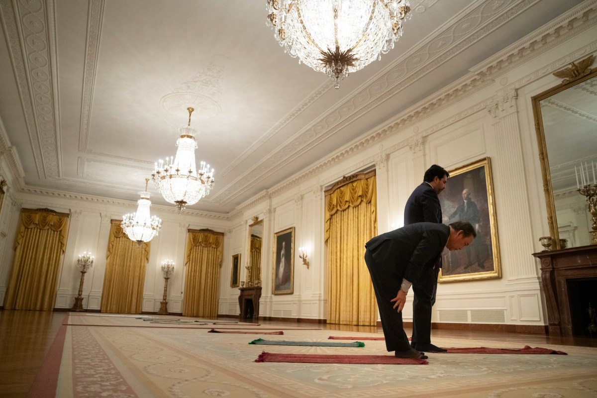 President Donald Trump participates in the White House Iftar Dinner, Thursday, March 27, 2025, in the State Dining Room of the White House.(Official White House Photo by Joyce N. Boghosian)