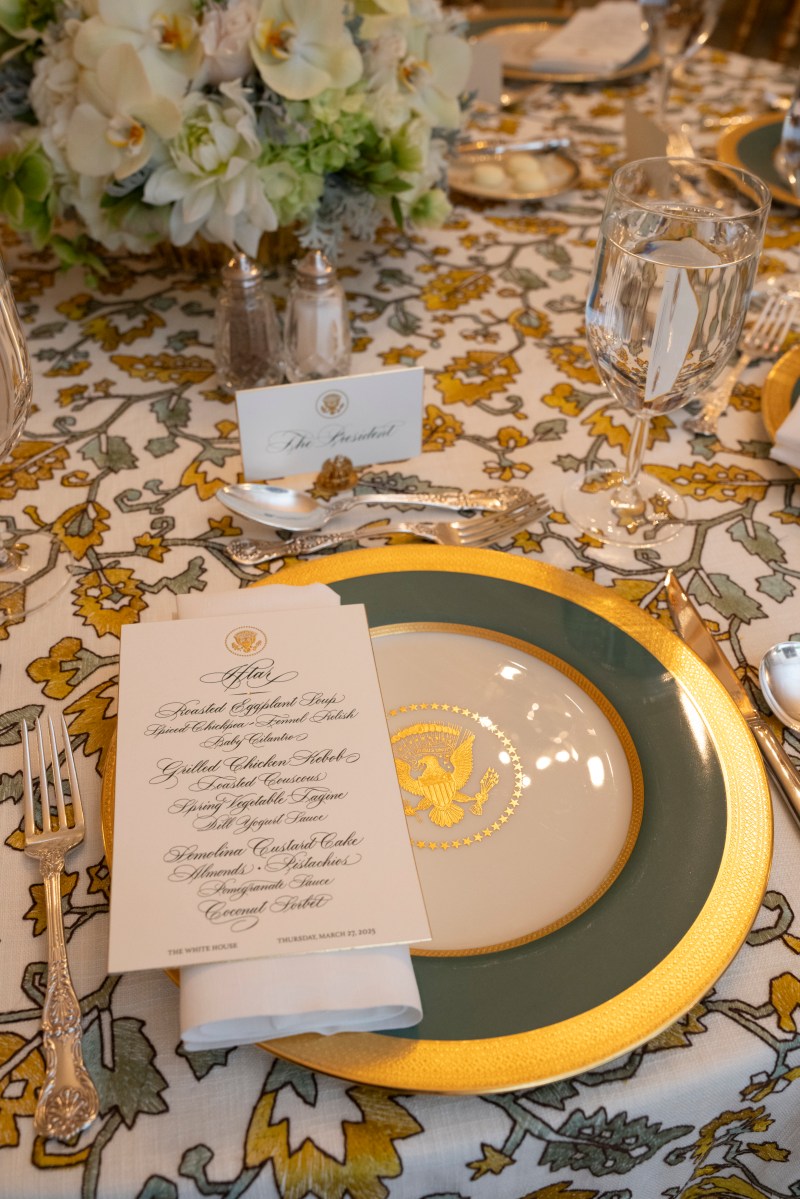 President Donald Trump participates in the White House Iftar Dinner, Thursday, March 27, 2025, in the State Dining Room of the White House.(Official White House Photo by Joyce N. Boghosian)