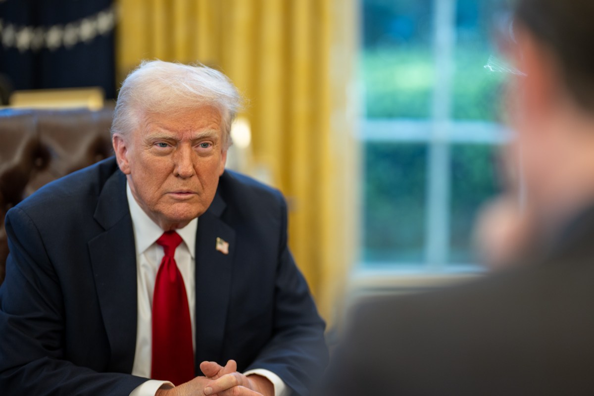 President Donald Trump announces tariffs on auto imports in the Oval Office, Wednesday, March 26, 2025. (Official White House Photo by Daniel Torok)