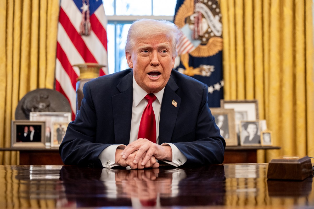 President Donald Trump announces tariffs on auto imports in the Oval Office, Wednesday, March 26, 2025. (Official White House Photo by Molly Riley)