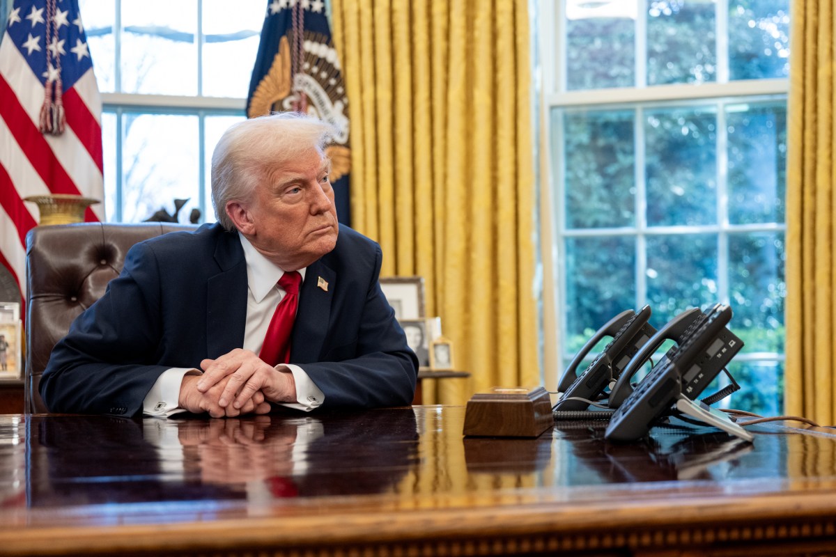 President Donald Trump announces tariffs on auto imports in the Oval Office, Wednesday, March 26, 2025. (Official White House Photo by Molly Riley)