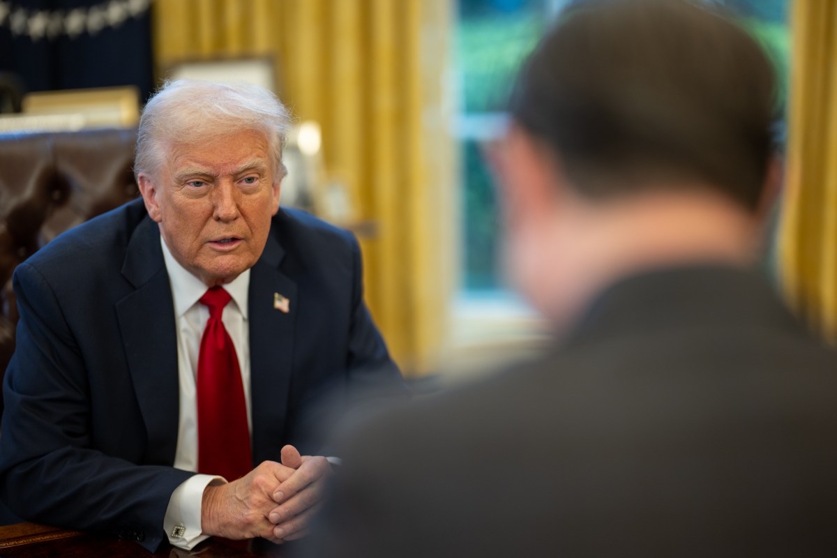 President Donald Trump announces tariffs on auto imports in the Oval Office, Wednesday, March 26, 2025. (Official White House Photo by Daniel Torok)
