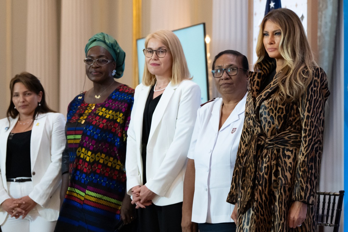 First Lady Melania Trump attends the 19th International Women of Courage Awards Ceremony, Tuesday, April 1, 2025, at the U.S. Department of State in Washington, D.C. (Official White House Photo by Andrea Hanks)