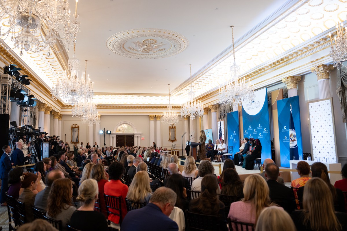 First Lady Melania Trump delivers remarks at the 19th International Women of Courage Awards Ceremony, Tuesday, April 1, 2025, at the U.S. Department of State in Washington, D.C. (Official White House Photo by Andrea Hanks)