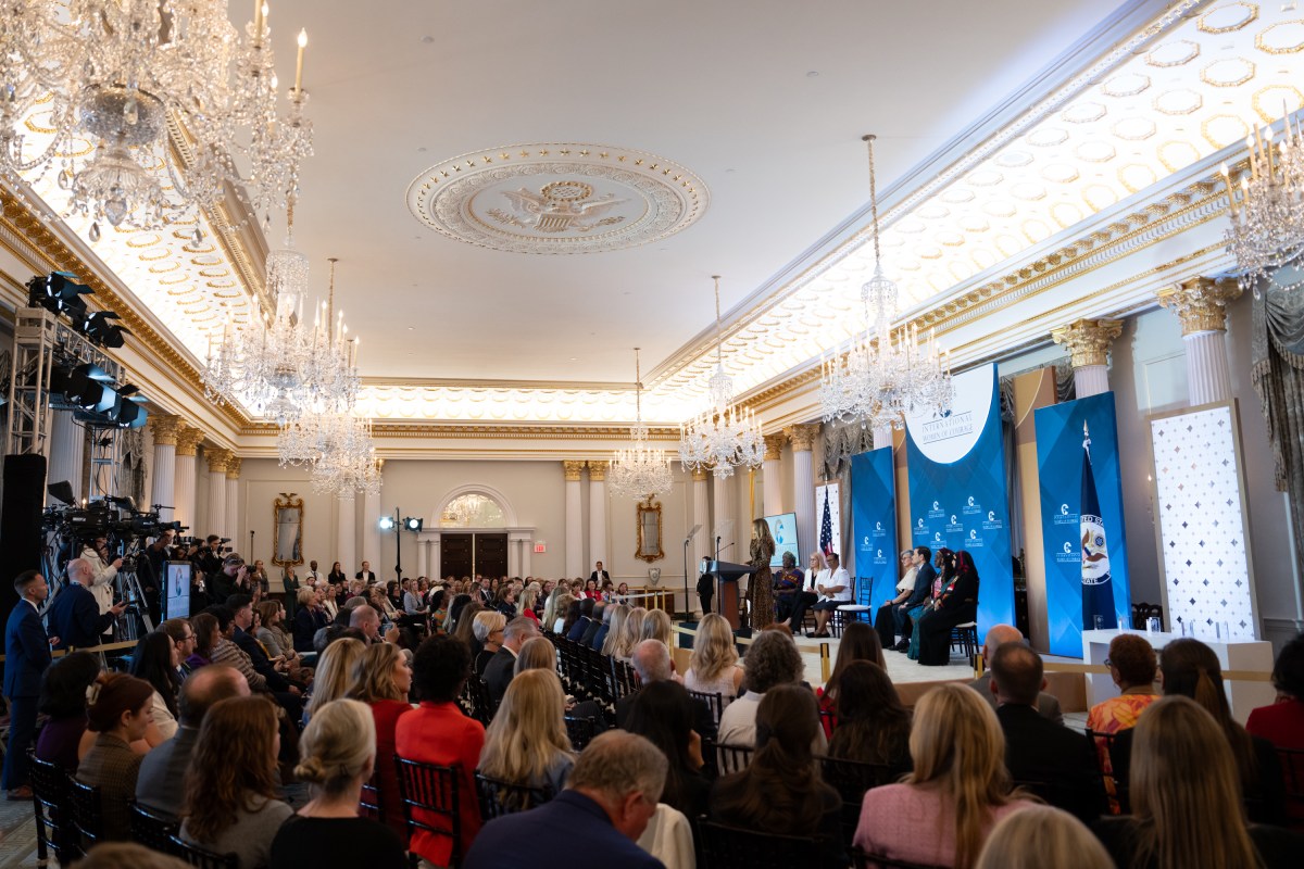 First Lady Melania Trump delivers remarks at the 19th International Women of Courage Awards Ceremony, Tuesday, April 1, 2025, at the U.S. Department of State in Washington, D.C. (Official White House Photo by Andrea Hanks)