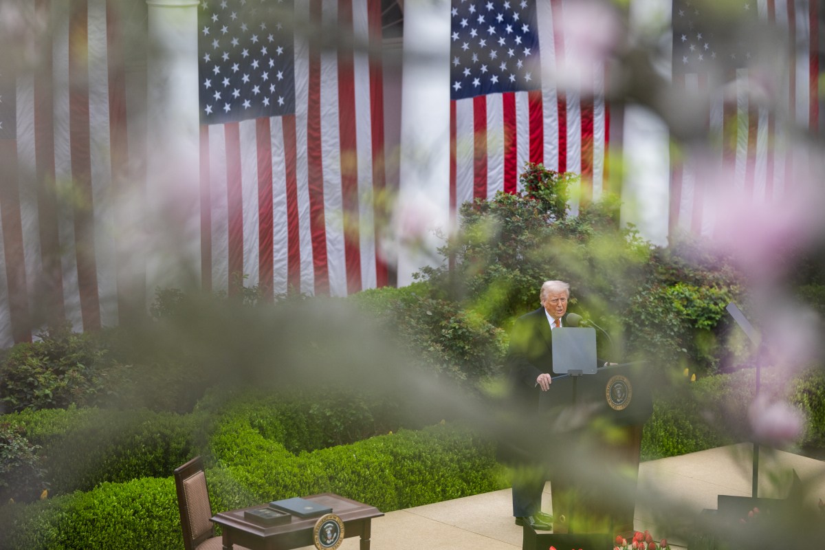 President Donald Trump signs an Executive Order on the Administration’s tariff plans at a “Make America Wealthy Again” event, Wednesday, April 2, 2025, in the White House Rose Garden. (Official White House Photo by Daniel Torok)
