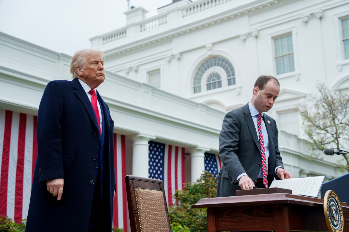 President Donald J. Trump signs an Executive Order on on the Administration’s tariff plans at a “Make America Healthy Again” event, Wednesday, April 2, 2025, in the White House Rose Gardent. (Official White House Photo by Abe McNatt)