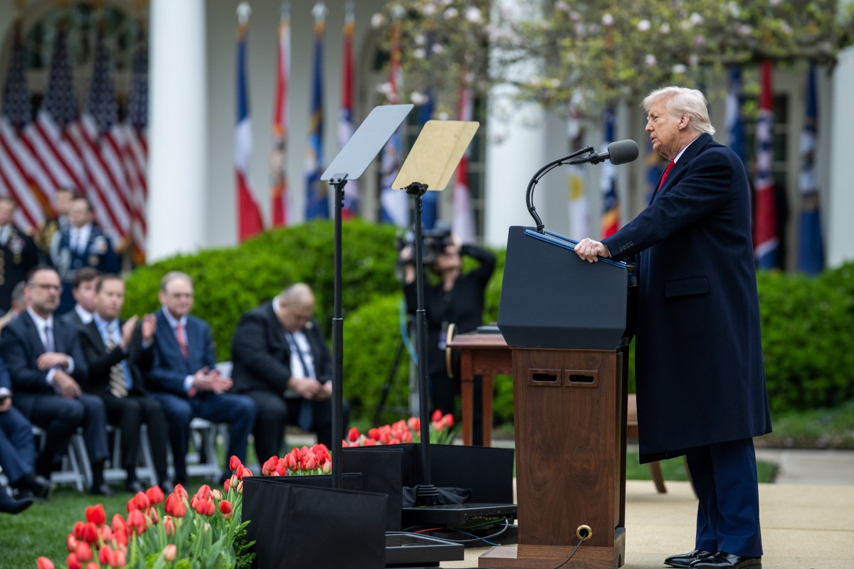 President Donald Trump signs an Executive Order on the Administration’s tariff plans at a “Make America Wealthy Again” event, Wednesday, April 2, 2025, in the White House Rose Garden. (Official White House Photo by Daniel Torok)