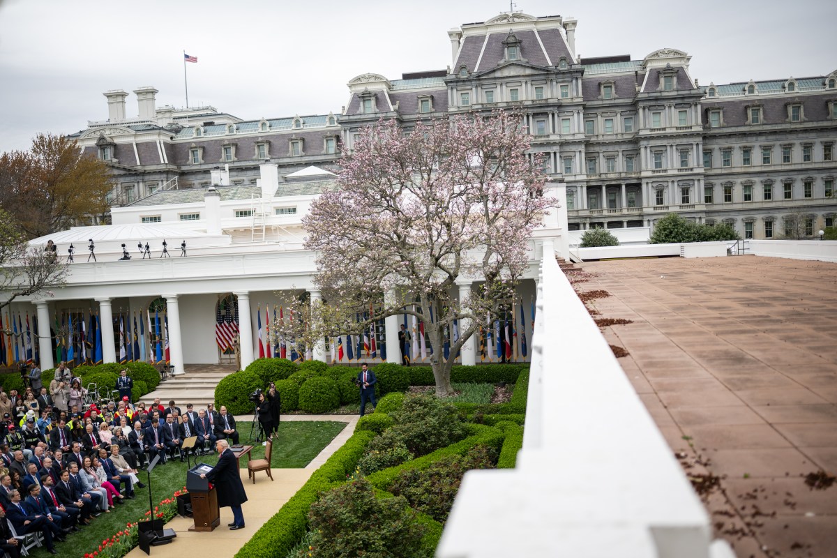 President Donald Trump signs an Executive Order on the Administration’s tariff plans at a “Make America Wealthy Again” event, Wednesday, April 2, 2025, in the White House Rose Garden. (Official White House Photo by Daniel Torok)