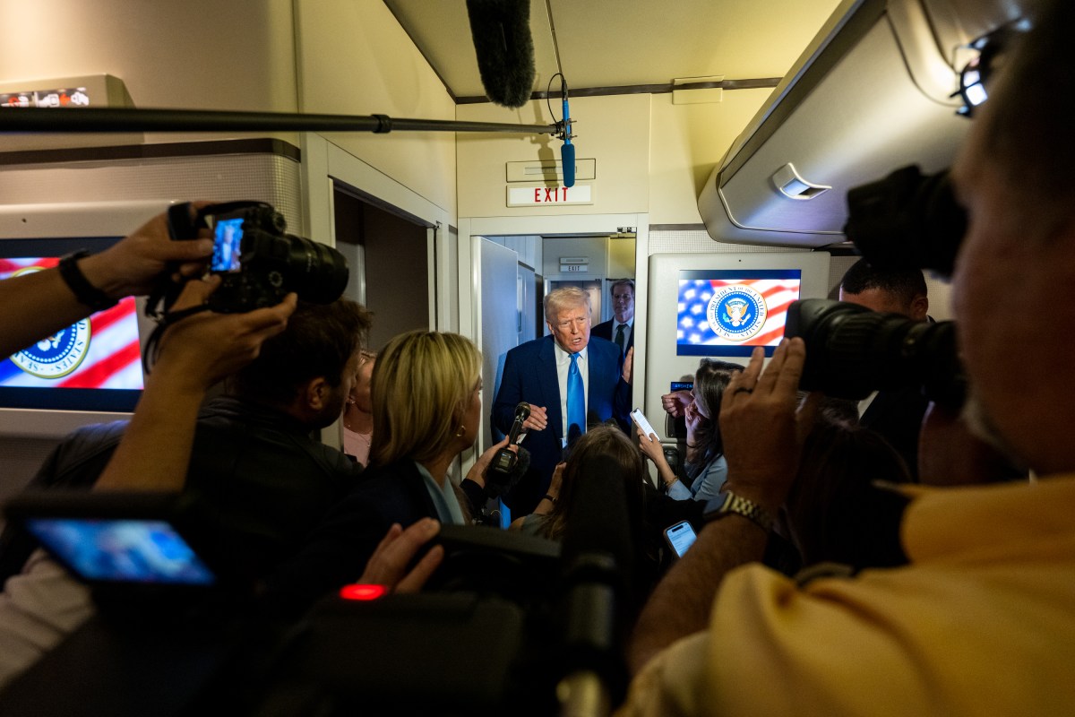 President Donald Trump plays golf in the Senior Club Championship at Trump National Golf Club Jupiter, Sunday, April 6, 2025, in Jupiter, Florida.  (Official White House Photo by Molly Riley)