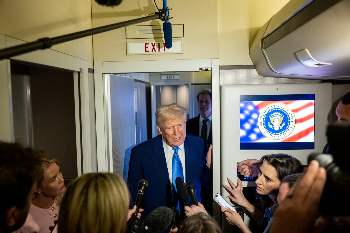 President Donald Trump plays golf in the Senior Club Championship at Trump National Golf Club Jupiter, Sunday, April 6, 2025, in Jupiter, Florida.  (Official White House Photo by Molly Riley)