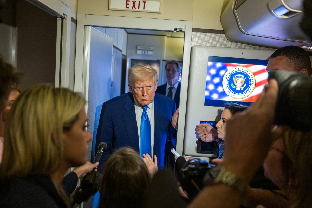 President Donald Trump plays golf in the Senior Club Championship at Trump National Golf Club Jupiter, Sunday, April 6, 2025, in Jupiter, Florida.  (Official White House Photo by Molly Riley)
