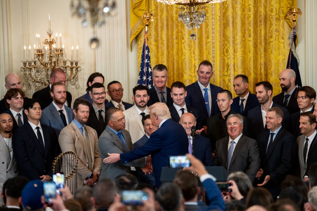 President Donald Trump and senior staff greet Israeli Prime Minister Benjamin Netanyahu, Monday, April 7, 2025, in the West Wing Lobby of the White House. (Official White House Photo by Joyce N. Boghosian)