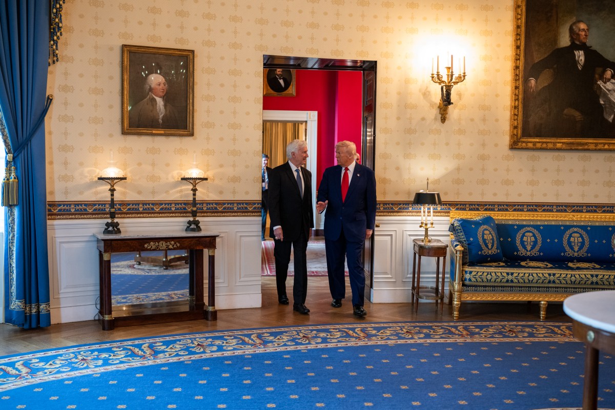 President Donald Trump delivers remarks at an event celebrating the 2024 World Series Champion Los Angeles Dodgers, Monday, April 7, 2025, in the East Room of the White House. (Official White House Photo by Daniel Torok)