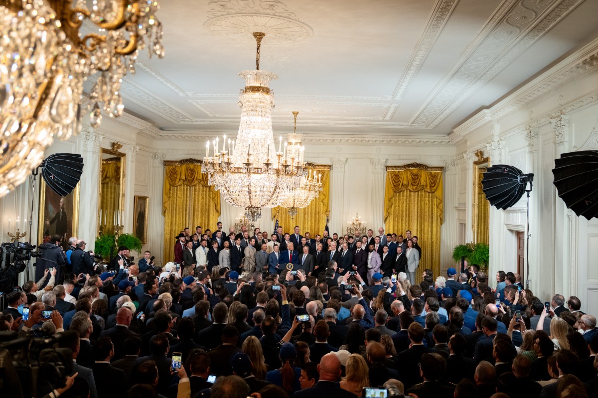 President Donald Trump and senior staff greet Israeli Prime Minister Benjamin Netanyahu, Monday, April 7, 2025, in the West Wing Lobby of the White House. (Official White House Photo by Joyce N. Boghosian)