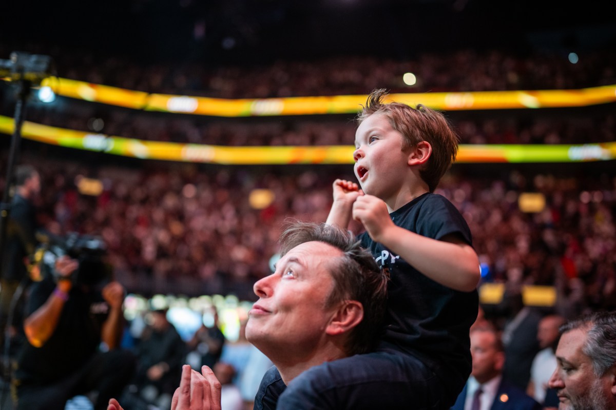President Donald Trump attends UFC 314 at the Kaseya Center in Miami, Florida, Saturday, April 12, 2025. (Official White House Photo by Daniel Torok)