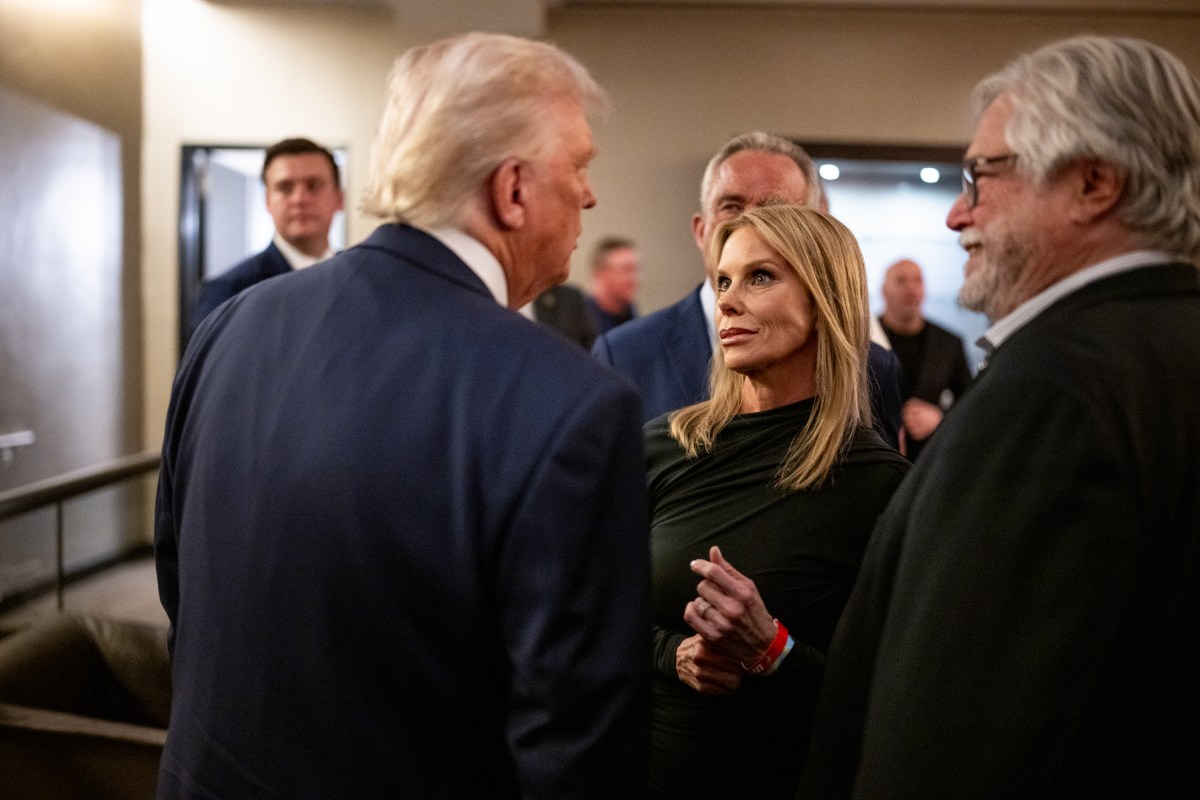 President Donald Trump attends UFC 314 at the Kaseya Center in Miami, Florida, Saturday, April 12, 2025. (Official White House Photo by Daniel Torok)