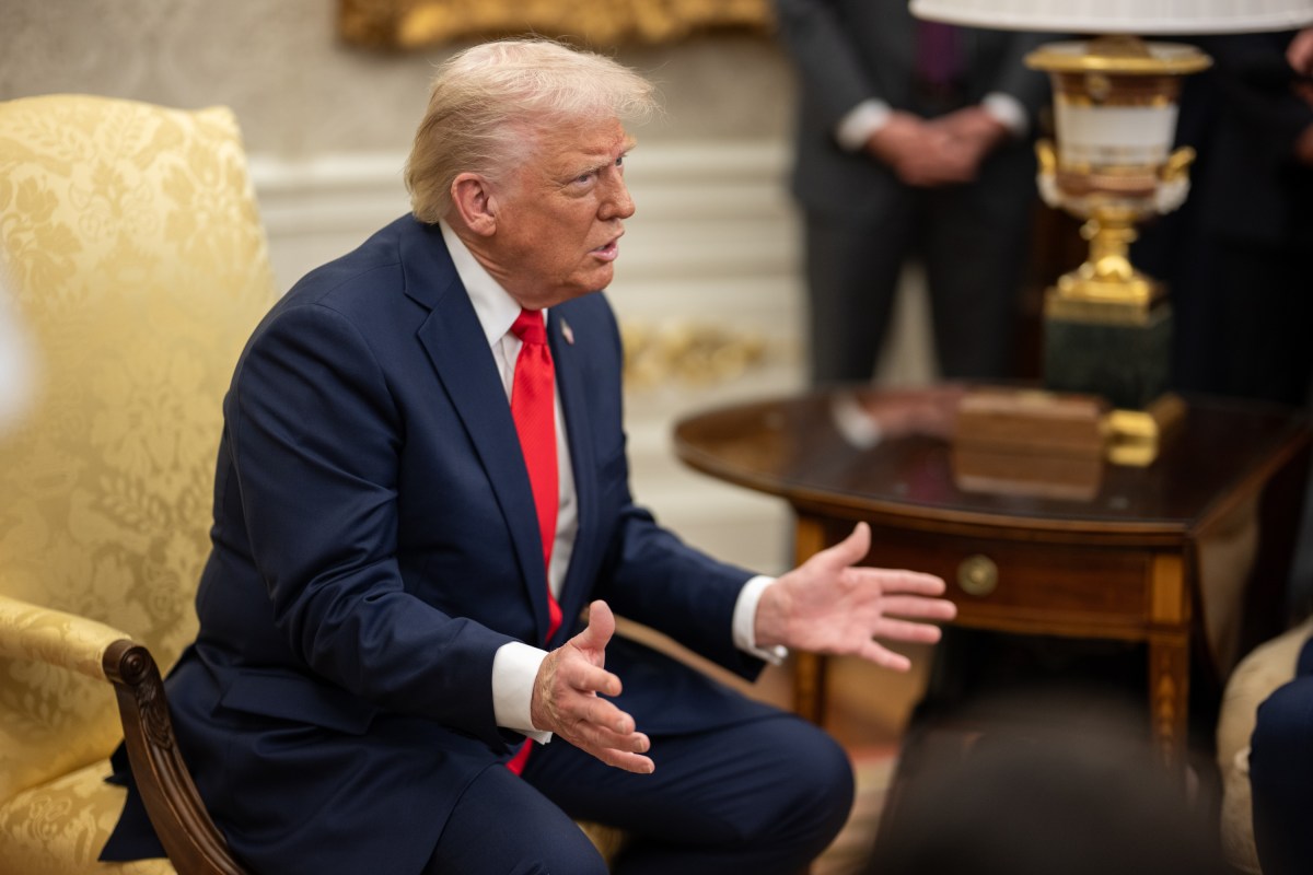 President Donald Trump hosts a bilateral meeting with President Nayib Bukele of El Salvador, Monday, April 14, 2025, in the Oval Office. (Official White House Photo by Daniel Torok)