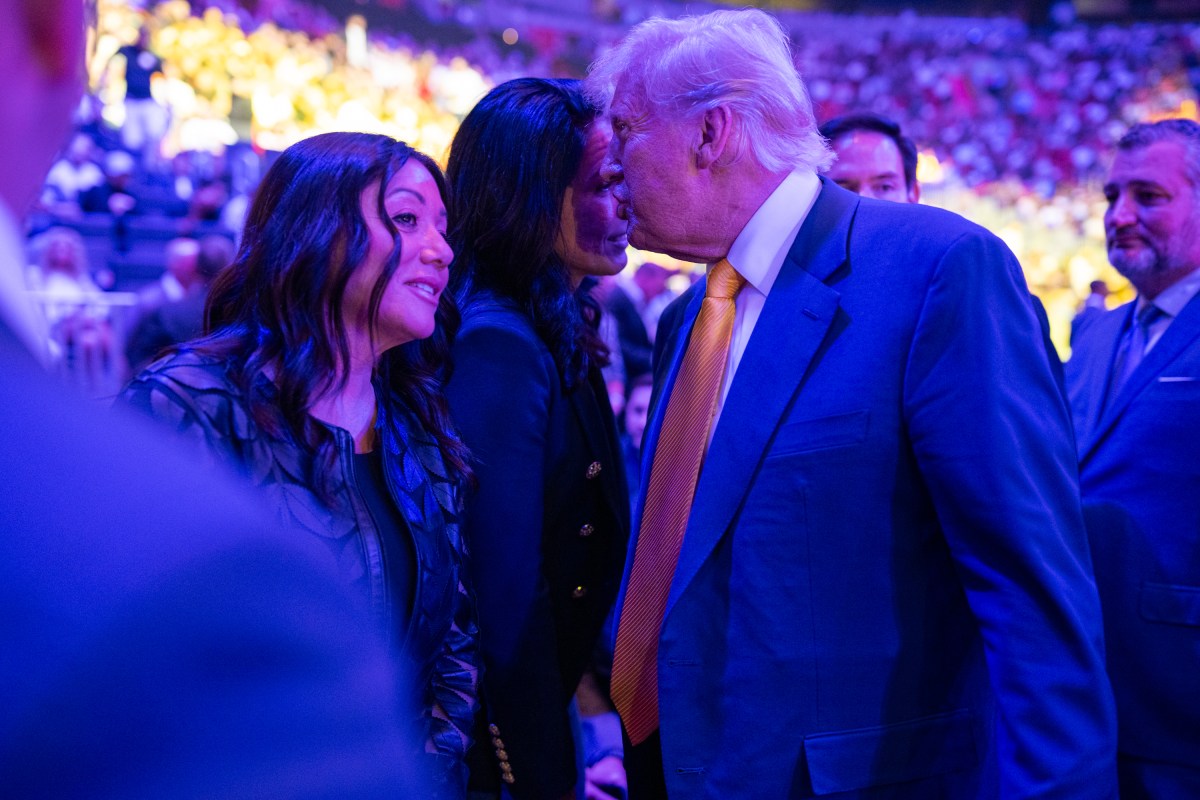 President Donald Trump attends UFC 314 at the Kaseya Center in Miami, Florida, Saturday, April 12, 2025. (Official White House Photo by Daniel Torok)