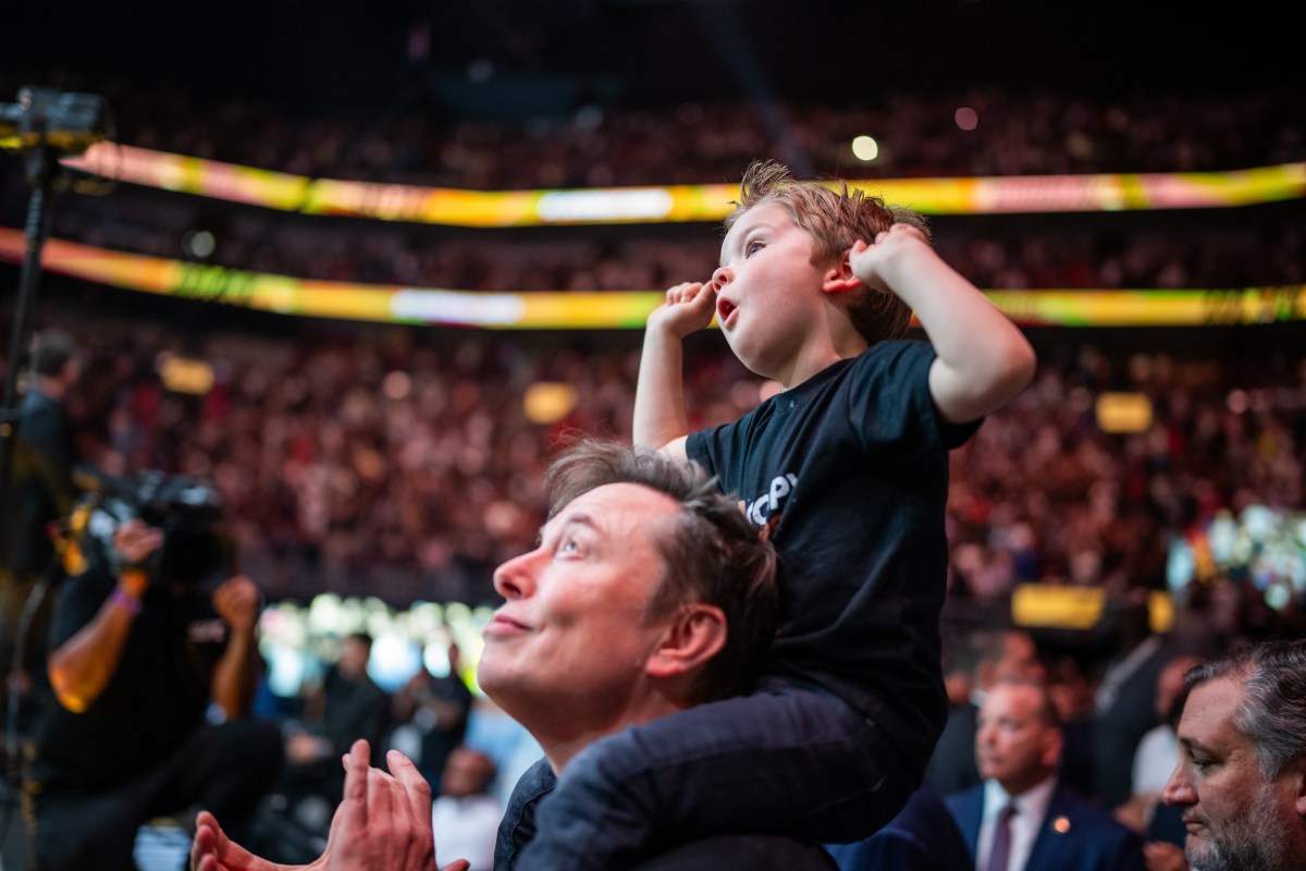 President Donald Trump attends UFC 314 at the Kaseya Center in Miami, Florida, Saturday, April 12, 2025. (Official White House Photo by Daniel Torok)