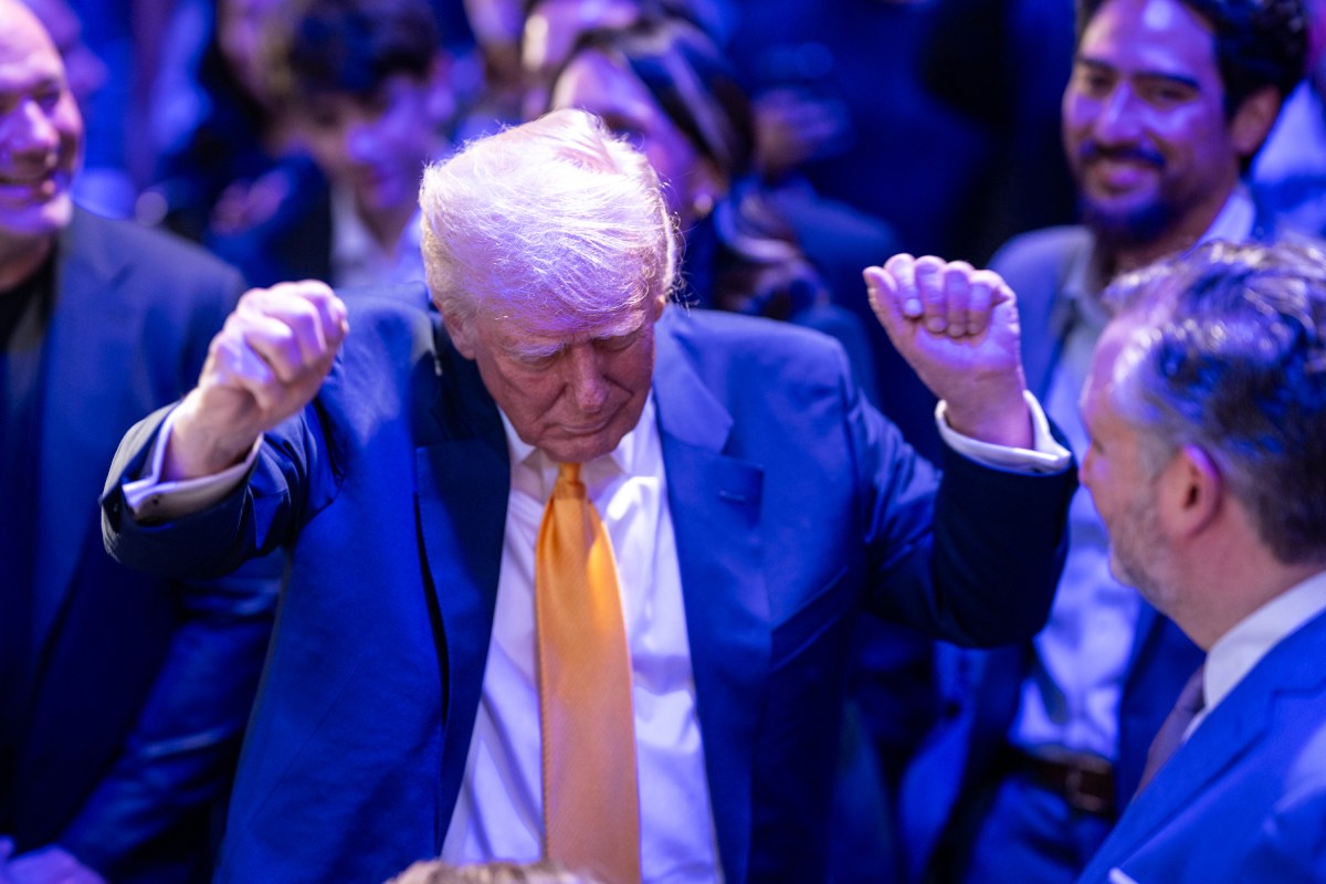 President Donald Trump attends UFC 314 at the Kaseya Center in Miami, Florida, Saturday, April 12, 2025. (Official White House Photo by Daniel Torok)