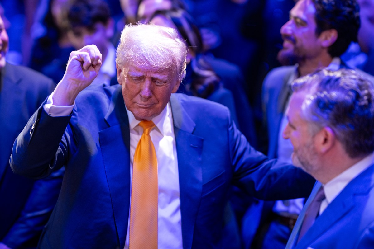 President Donald Trump attends UFC 314 at the Kaseya Center in Miami, Florida, Saturday, April 12, 2025. (Official White House Photo by Daniel Torok)