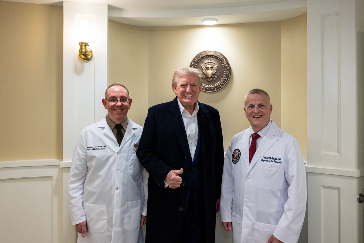 President Donald Trump visits Walter Reed National Military Medical Center in Bethesda, Maryland, Friday, April 11, 2025, for his annual physical. (Official White House Photo by Molly Riley)